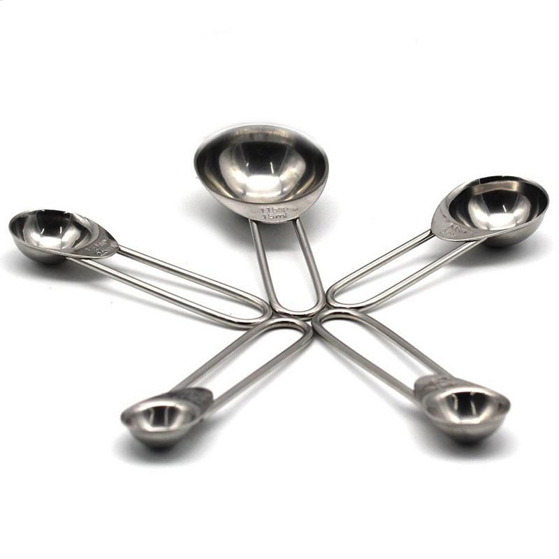 5 шт. кухонная металлическая мерная ложка, чашка для чая, кофе, сахара, набор совок для приготовления выпечки