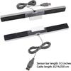 USB-сенсорная панель Aokin для Wii, Запасная USB-проводная инфракрасная сенсорная панель для Nintendo Wii, Wii U, Включает прозрачную подставку, Серебристый/Черный