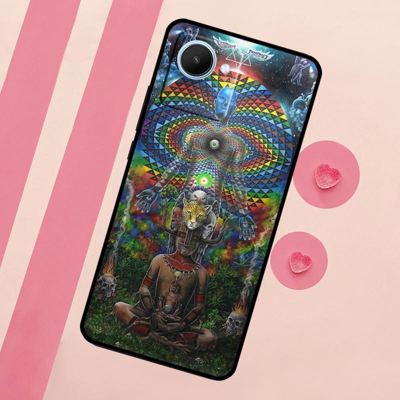 Spiritual Trippy Psychedelic Case For Realme GT Neo 5 3T 2T 9 11 10 Pro Plus C11 C15 C21Y C25S C30 C31 C33 C35 C53 C55