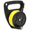 JUMZ Anchor Rope Reel High Visibility Diving Reel 8 Wire Nylon 83M Multipurpose Anti-corrosion Line with Controller Black Wheel