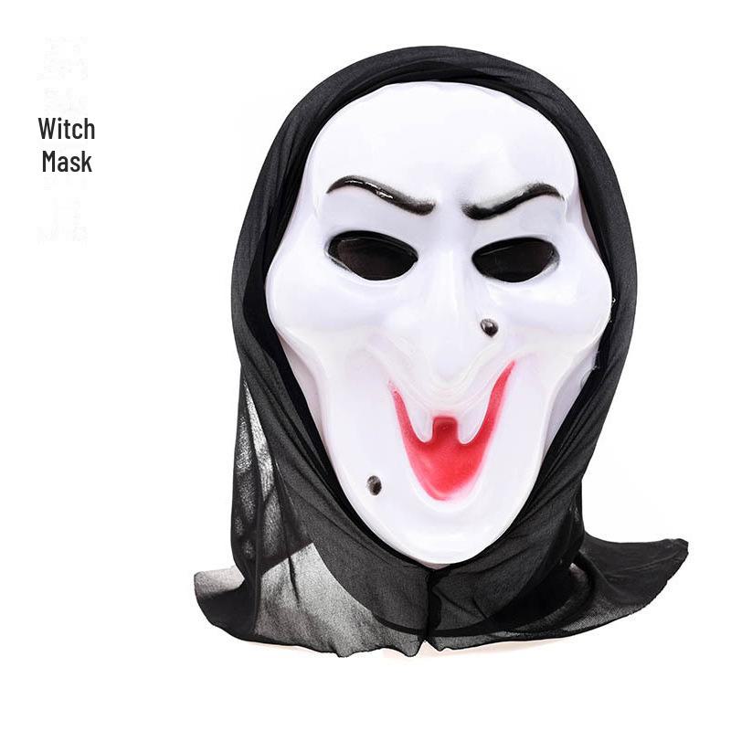 Страшная маска черепа на Хэллоуин и набор перчаток зомби