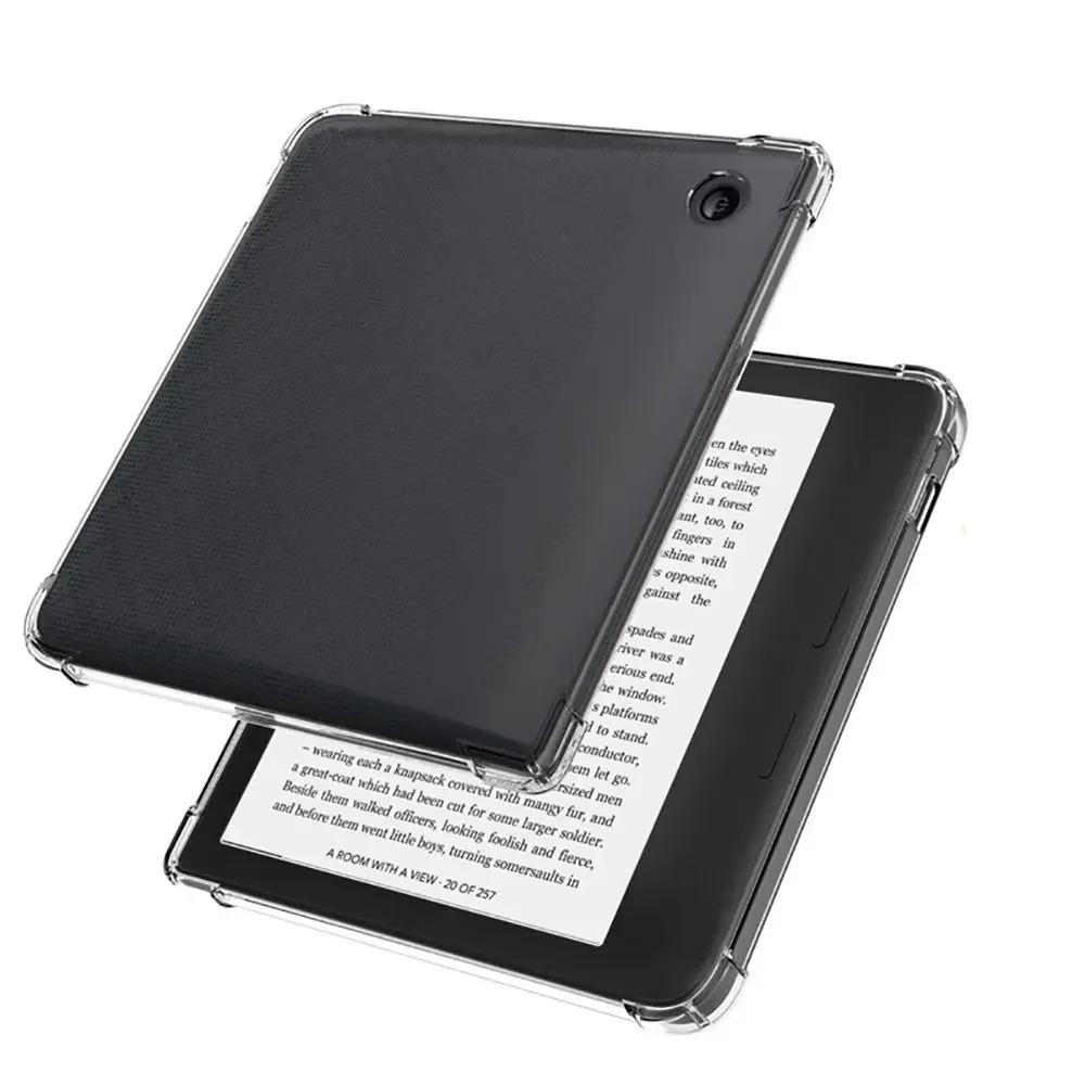 Мягкий прозрачный чехол для Kobo Libra 2 7 дюймов, противоударный чехол из термополиуретана с силиконовой подушкой безопасности, чехол Funda для Kobo Clara 2E 6 дюймов