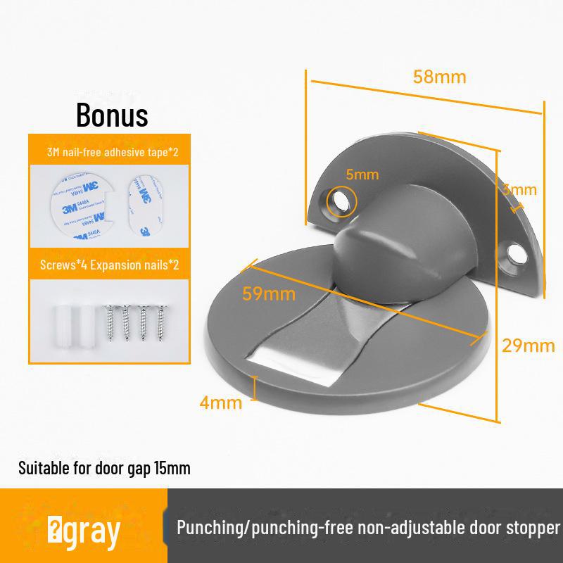 Магнитный напольный дверной упор: Без ударов, с защитой от столкновений, бесшумный, невидимый, настенное крепление.