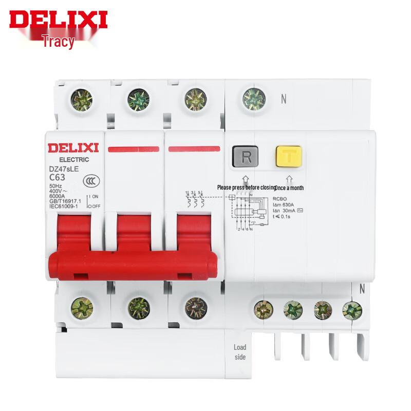 Delixi Electric DZ47SLE 3P+N Miniature Leakage Circuit Breaker