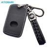 Leather Car Key Case Protector Cover Keychain Holder Accessories For Mazda 3 6 Sedan CX-30 CX-5 CX-9 MX-5 CX5 CX-7 CX7 CX9 MX5 MIATA