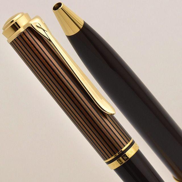 Pelikan Ballpoint Pen Souverän K800 Brown Black Special Production Regular Import Gift Luxury Present