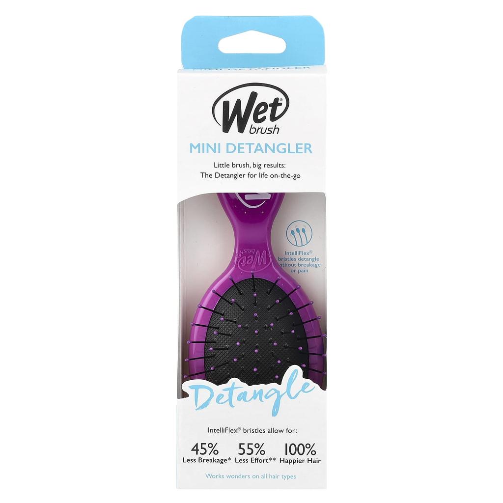 Mini Detangler Brush, Purple, 1 Brush