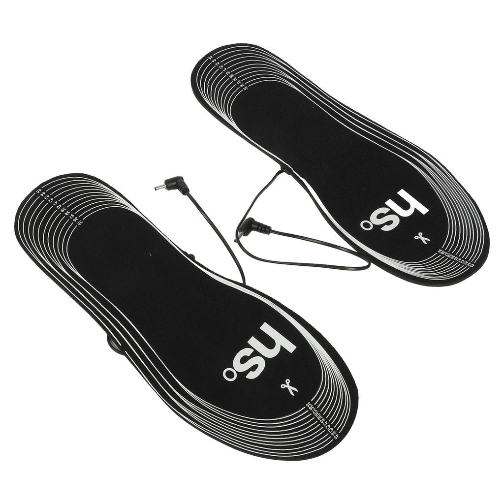 1 пара стелек с подогревом, электрические стельки с питанием от батареи 4,5 В, мягкая термовставка из углеродного волокна для ног