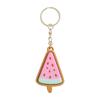 Chocolate Ice Cream Clicker Keychain Cartoon Plastic 3D Printed Key Chain Mini Fingertip Button Funny Fidget Travel Gift
