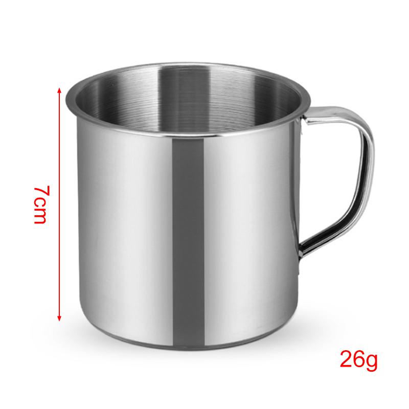 6pcs Outdoor Camping Hiking Tea Mug Cup Stainless Steel Coffee Cup