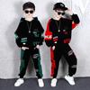 Hip-Hop Boys Clothing Set Children's Printing Sportwear Kids Hooded Sweatshirt + Pants 2 Pcs Suit