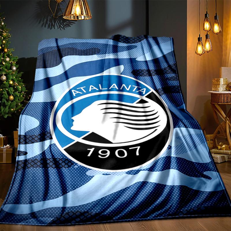 Football Atalanta Blanket Lightweight Ideal Bedding Blanket Perfect for Travel, Camping, Living Rooms, Offices, Sofas, Fan Christmas gift