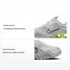 Shox R4 белые металлические серебристые женские кроссовки Volt AR3565-102