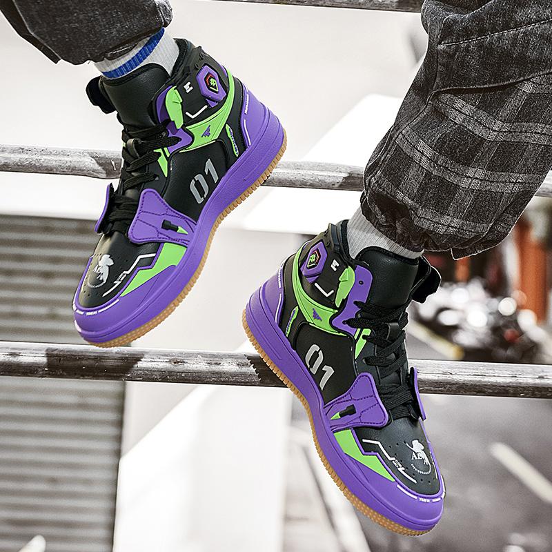 Аниме кроссовки Eva для мужчин 2025 Мода Высокие повседневные туфли Соурю Аска Лэнгли Косплей Оригинальные вулканизированные для бега Баскетбол