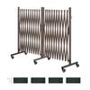 VEVOR Double Expandable Barricades, 8.18m Expandable Safety Barrier, 0-180 degrees Rotatable Mobile Barricade with Locking Casters