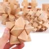 Деревянные 3D-пазлы Соединяющиеся Головоломки для Взрослых Детей Мальчиков Девочек Замок Лубана IQ Испытание Образовательные и Веселые Идеи для Подарков