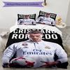 Ronaldo's Juventus Legacy Bedding Set, Breathable Duvet Cover with Pillowcases, Soft Bed Linen for Bedroom Home Decoration, Perfect Festival Birthday 