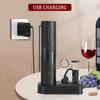 Перезаряжаемый от USB штопор для красного вина, кухонные аксессуары, автоматический открыватель для вина, фольгорез, портативный электрический открыватель для винных бутылок