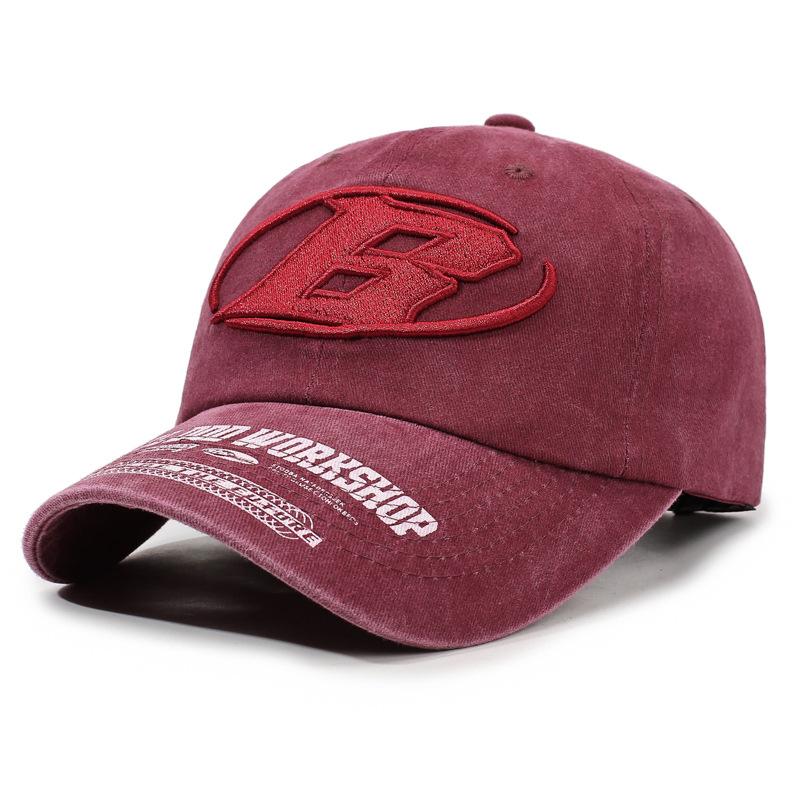 Spring and Autumn New European and American Fashion Soft Top Cap Couple Street Retro Washed Old Outdoor Leisure Baseball Cap