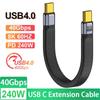 8K 60 Гц USB C к Type C шнур PD 240 Вт кабель для передачи данных профессиональный удлинитель мобильный телефон