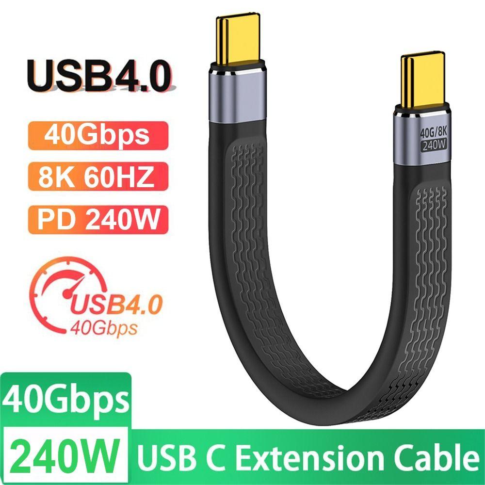8K 60 Гц USB C к типу C шнур 40 Гбит/с удлинитель профессиональный кабель для передачи данных ноутбук
