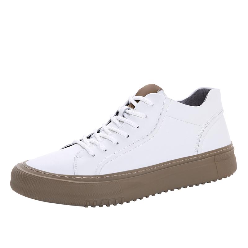 Весна Осень Лидер продаж Мужская натуральная кожа Повседневная обувь Массажная подошва Спортивная обувь Высокий покрой Модные мужские Оксфорды