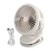 10000mAH USB Clip On Fan Rechargeable Miniature Table Fan Portable 360 Degree Rotate Cooling Fan