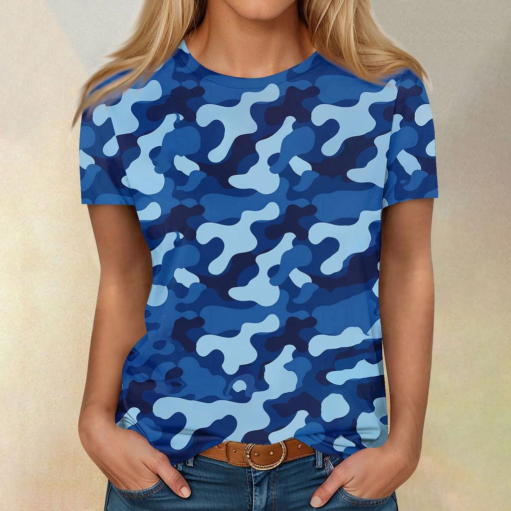 Рубашки с коротким рукавом для женщин, милые топы, футболки с принтом, блузки, повседневные базовые топы больших размеров, пуловеры