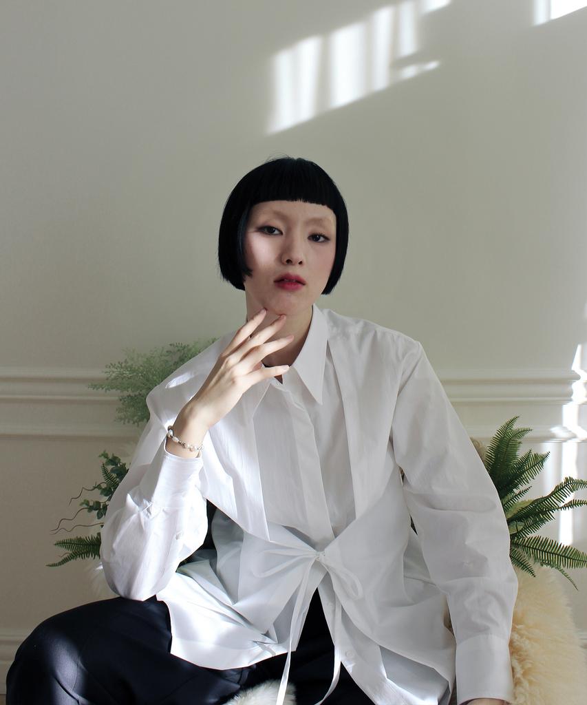 RUBATI Double Layered Shirt (White)