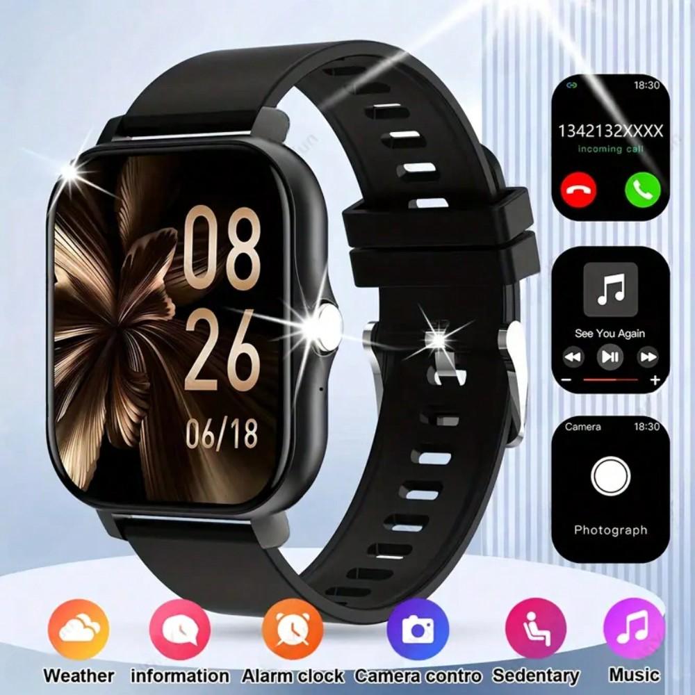 2025 Smart Watch - 1.83" Screen Bluetooth Call Waterproof Sleep Monitor Pedometer for iPhone Android