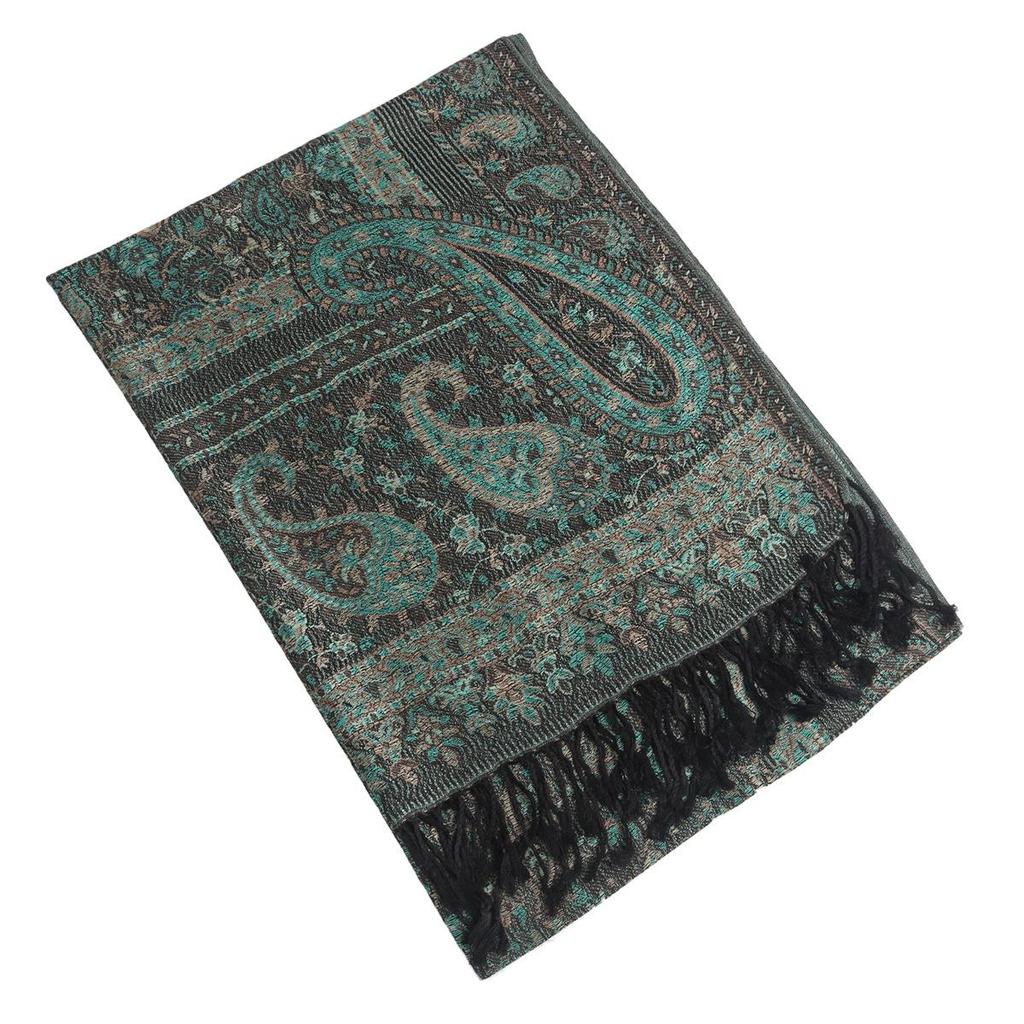 Paisley Tassel Scarf: Classic Ethnic Imitation Cashmere for Autumn/Winter