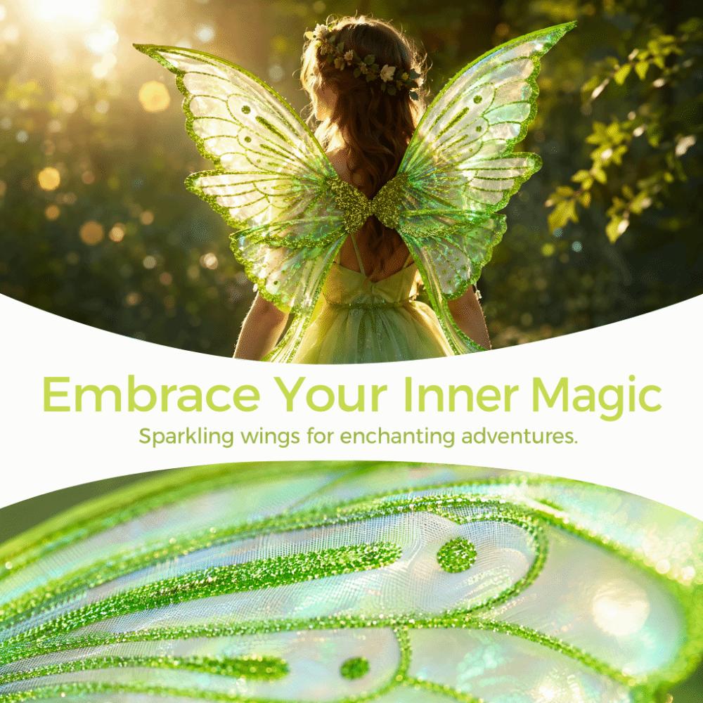 Sparkling Fairy Wings Phoenix Tail Butterfly Butterfly Costume Wings  for Women Girls