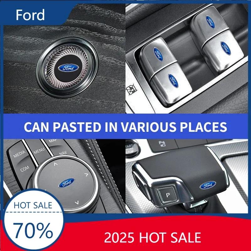 Focus Hot For Ford New Car Mini Logo Sticke Car Rear Tailgate Sticker Emblem For Ford B-Max cmax smax KA st line Galaxy Explorer