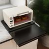 Microwave Stand Kitchen Storage Rack Pull-Out Work Table Drawer Oven Organizer for Easy Prep Space Saving Shelf