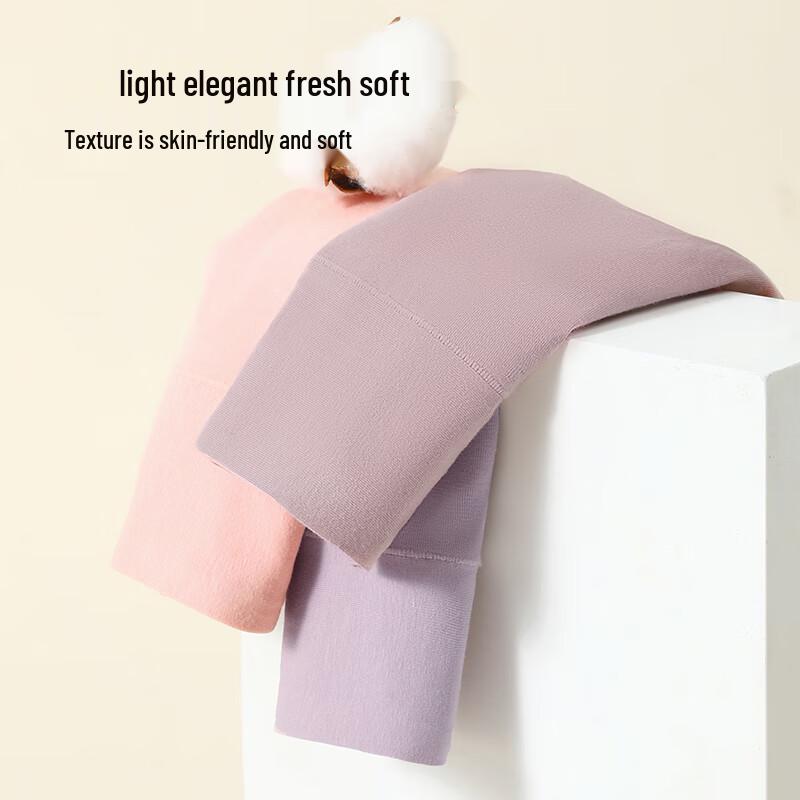 Tingmei Women's High-Waist Seamless Tummy Control Cotton Briefs