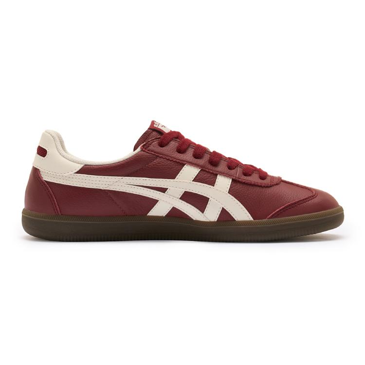 ONITSUKA TIGER Tokuten Fashion Универсальные Прочные Низкие Повседневные Кроссовки Унисекс Повседневные Кроссовки Бордовый 1183B938-600