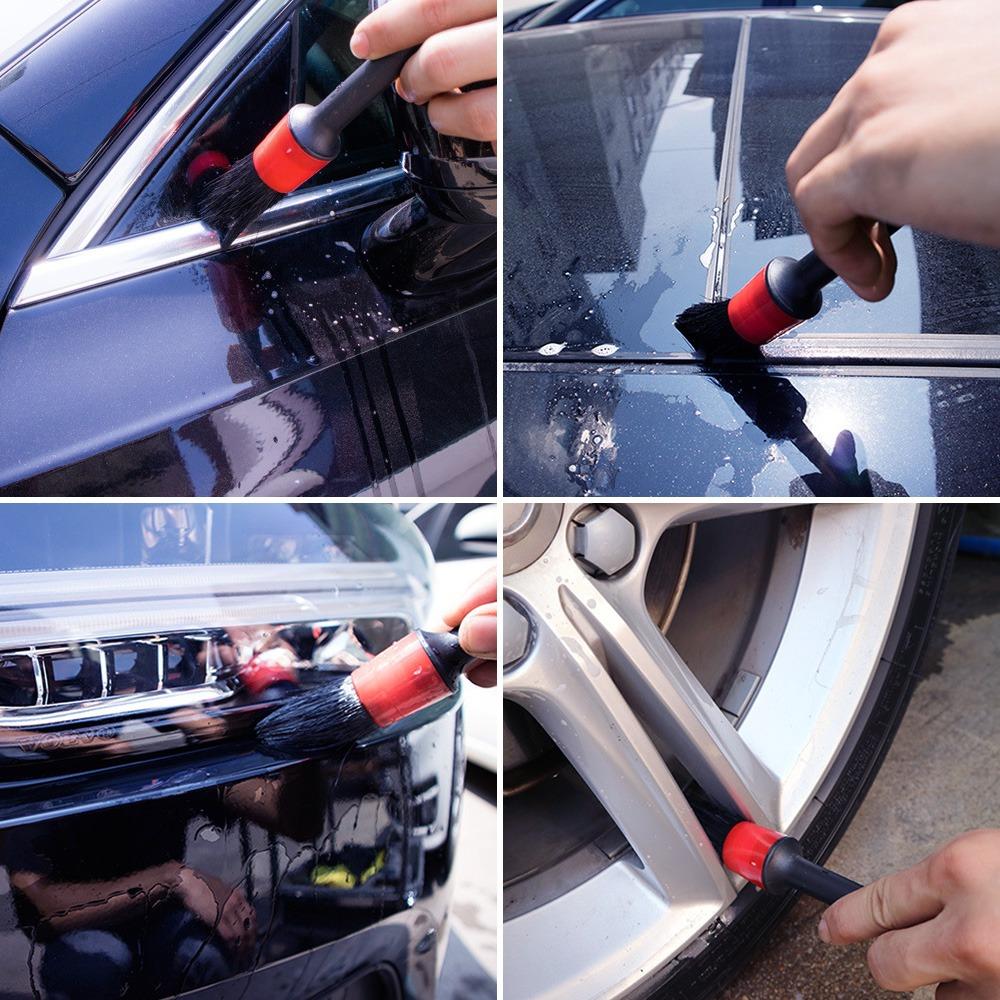 Detailing Brush Set Car Cleaner Brushes For Car Cleaning Detailing Accessories Dashboard Air Outlet Wheel Brush Wash