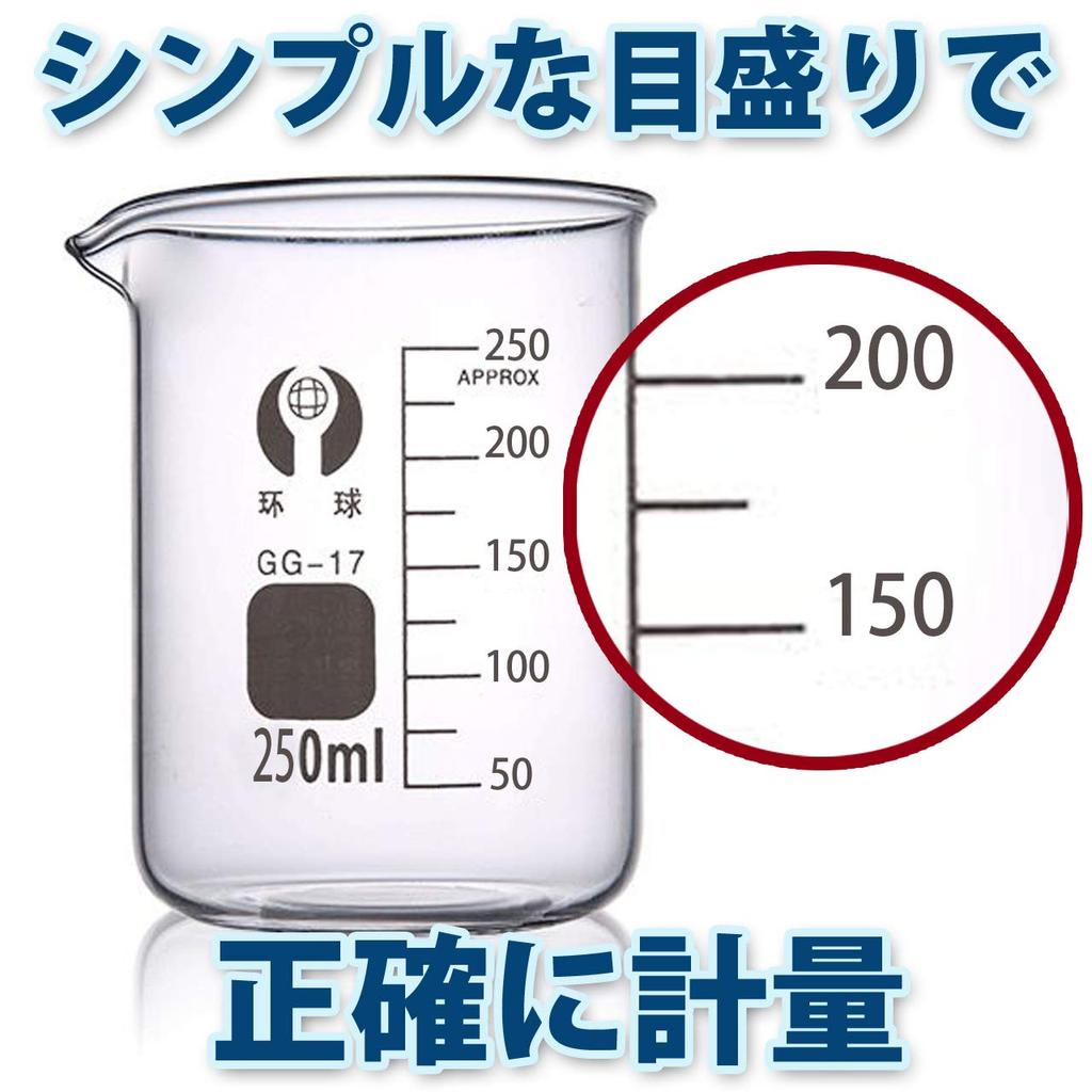 HAMILO Стакан для экспериментов Лабораторное оборудование Термостойкое стеклянное измерительное устройство Мерный стакан Стакан (Набор 5)
