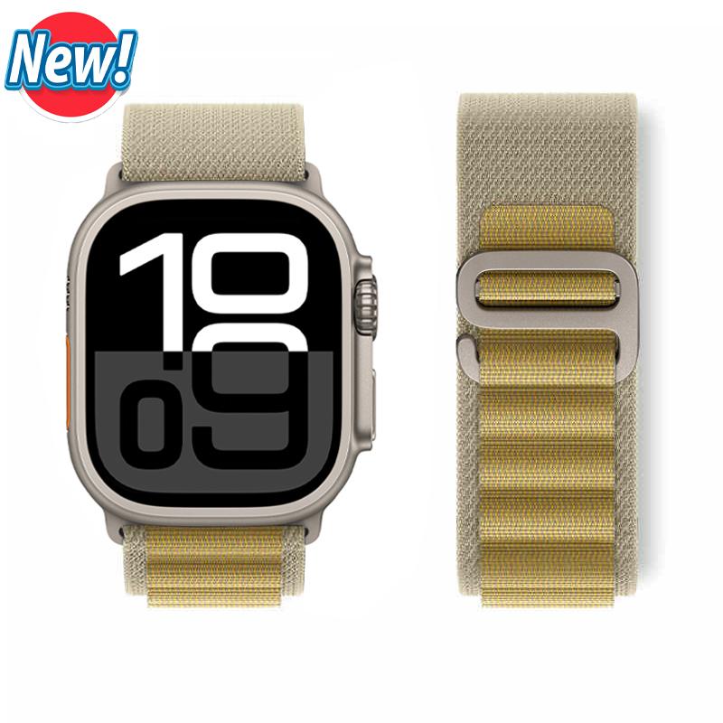 Ремешок Alpine Loop для Apple Watch Ultra 2 Band 49 мм 45 мм 44 мм 40 мм 41 мм 46 мм 42 мм 38 мм Браслет iWatch Series 10 SE 9 8 7 6 5 4