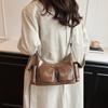 Korean Style Pocket Crossbody Bag Zipper Women Handbag Elegant PU Leather Underarm Bag Outdoor