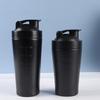 Чашка-шейкер для протеина из нержавеющей стали, бутылка для шейков для фитнеса в зале, 500 мл/750 мл, портативная