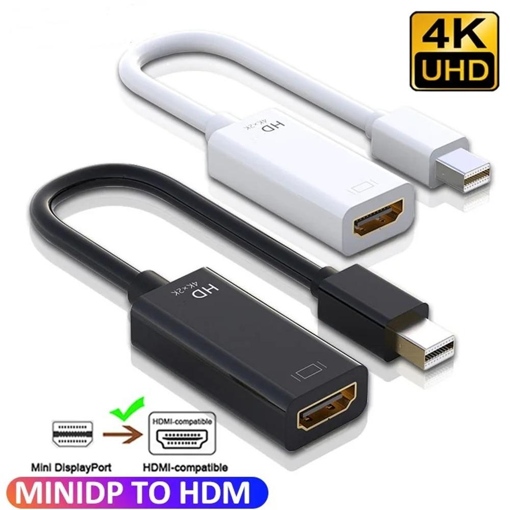 Mini DisplayPort To HDMI Adapter 4K 60Hz Thunderbolt To HDMI Converter Compatible with MacBook Surface Pro Laptop TV Monitor