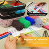 105 Piece Crochet Set, Complete with DIY Hand Woven Needle and Thread Tools, Including Yarn Storage Bag TPR Crochet Set