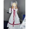 4/4 Scale BJD Doll Outfit Set White Dress Ensemble 15-35 Old Collectors