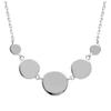 [Q8483] - Silver 'Choreography' Silver Necklace (rhodium-plated) - 44x10 Mm