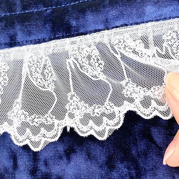 Moomin Lace and Velour 2-way Vanity Bag Wine Red Little My MOOMIN