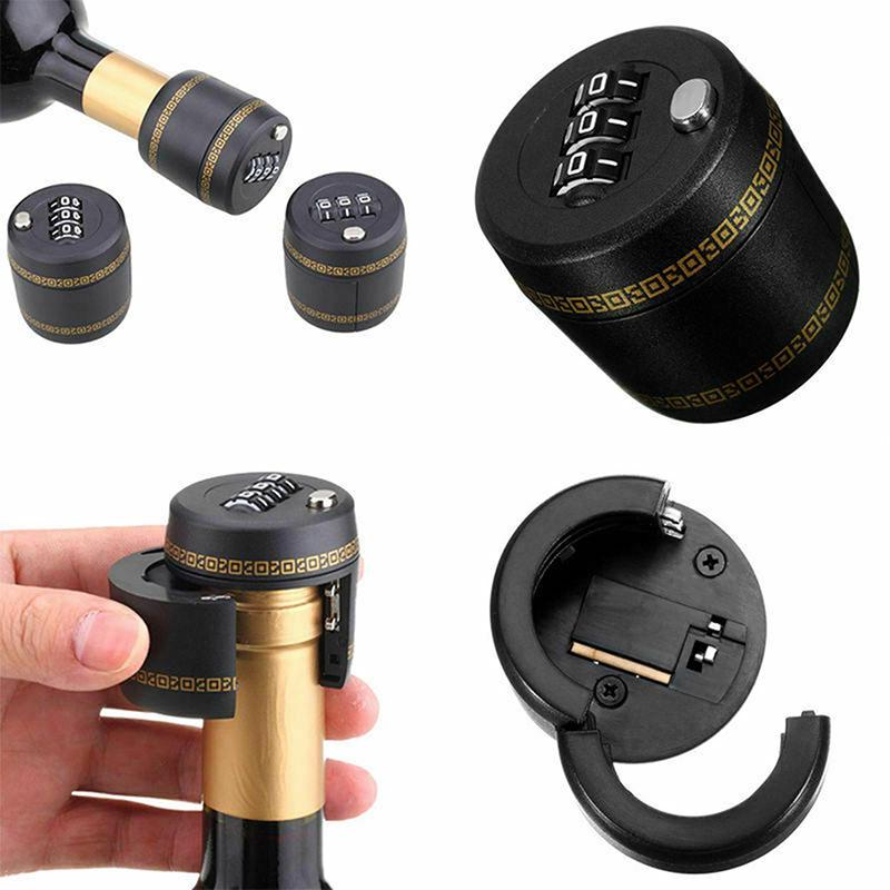Bottle Password Lock For Wine Liquor Bottle Vacuum Picks Stopper Conservation