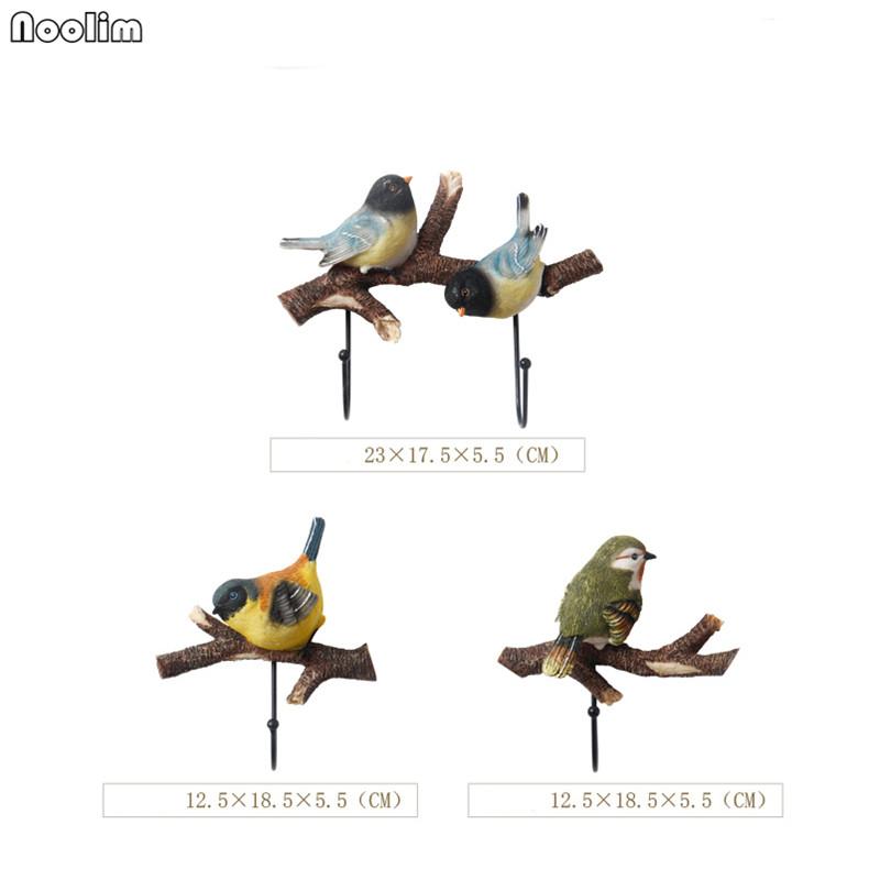 Настенный крючок для ключей и держатель для пальто в виде птицы – Креативный декор для стен в пасторальном стиле для прихожей и дома