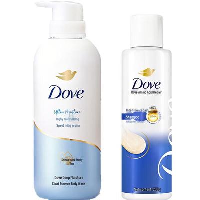 Dove Набор Гель для душа Сладкое молоко и Восстанавливающий шампунь