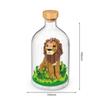Idea Animal In A Bottle Micro Diamond Block Tiger Lion Koala Alpaca Bear Construction Bricks Model Educational Toys Nanobricks